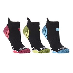 Black & Yellow Stripe Color Block Three-Pair Socks